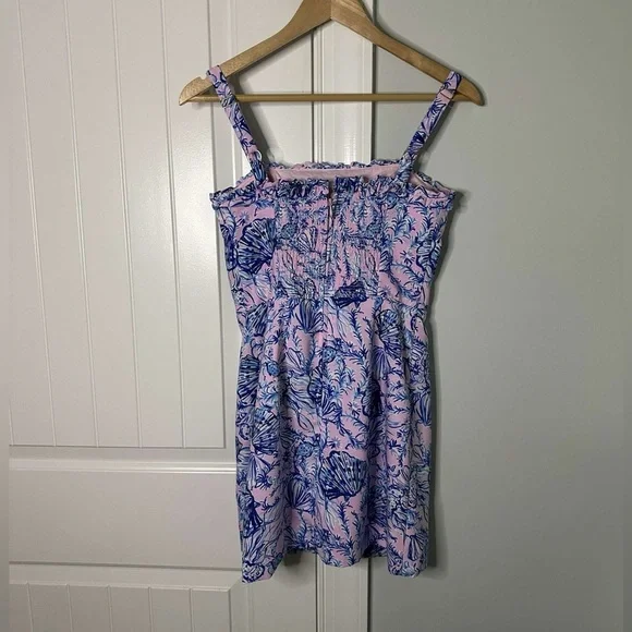 Lilly Pulitzer ZENON RUFFLE ROMPER  Lilac A Little Jelly size 2-like new - Picture 4 of 10